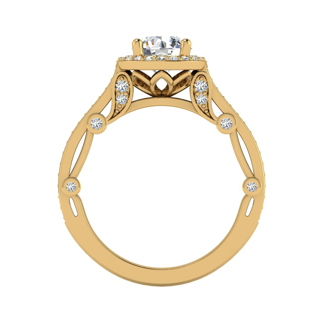 Harlow Halo Engagement Ring